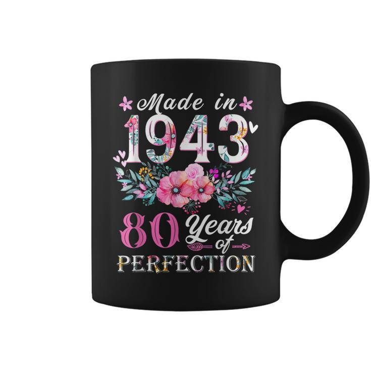 Floral 80Th Birthday Gift Ideas For Women Best Of 1943  Coffee Mug