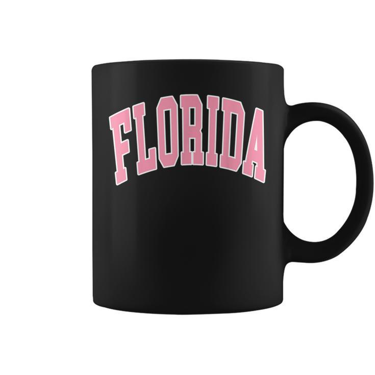 Florida Beach Preppy Pink Font  Coffee Mug