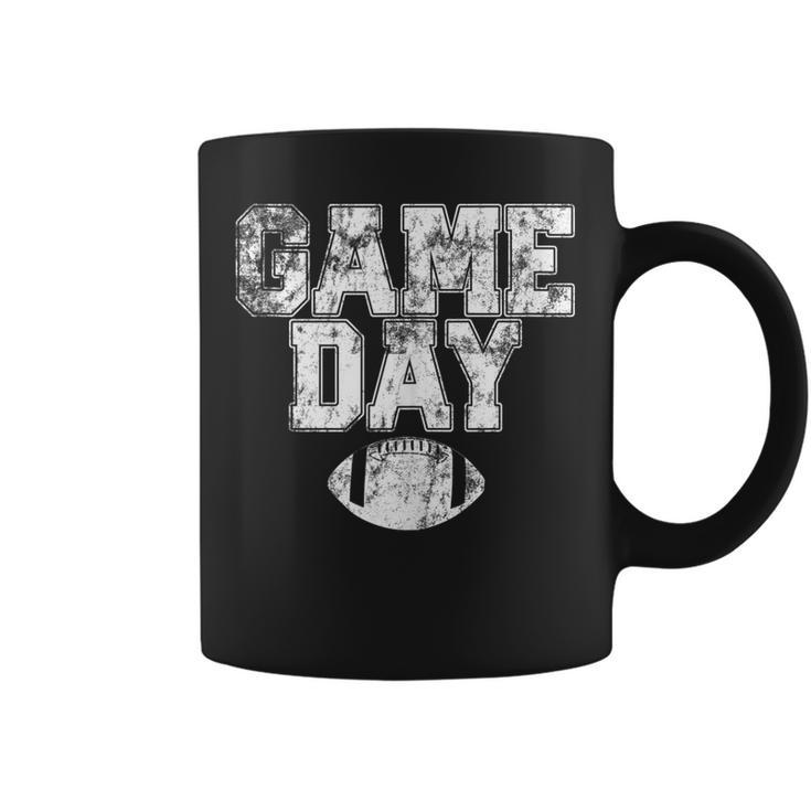 Football Day Game Vintage Distressed Graphic Mens Womens Dad  V2 Coffee Mug