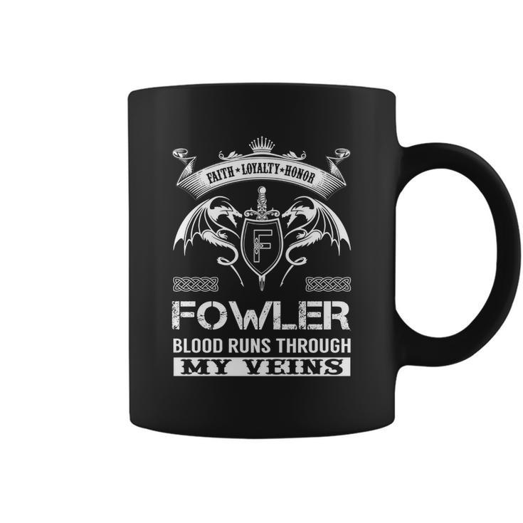 Fowler Last Name Surname Tshirt Coffee Mug
