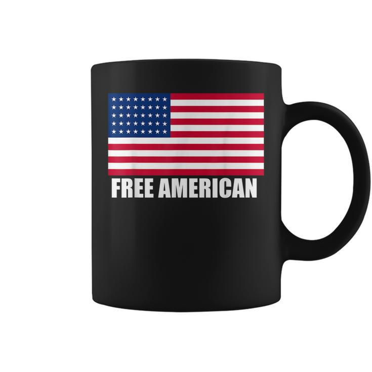Free American Usa Flag Support America Military Veteran Coffee Mug