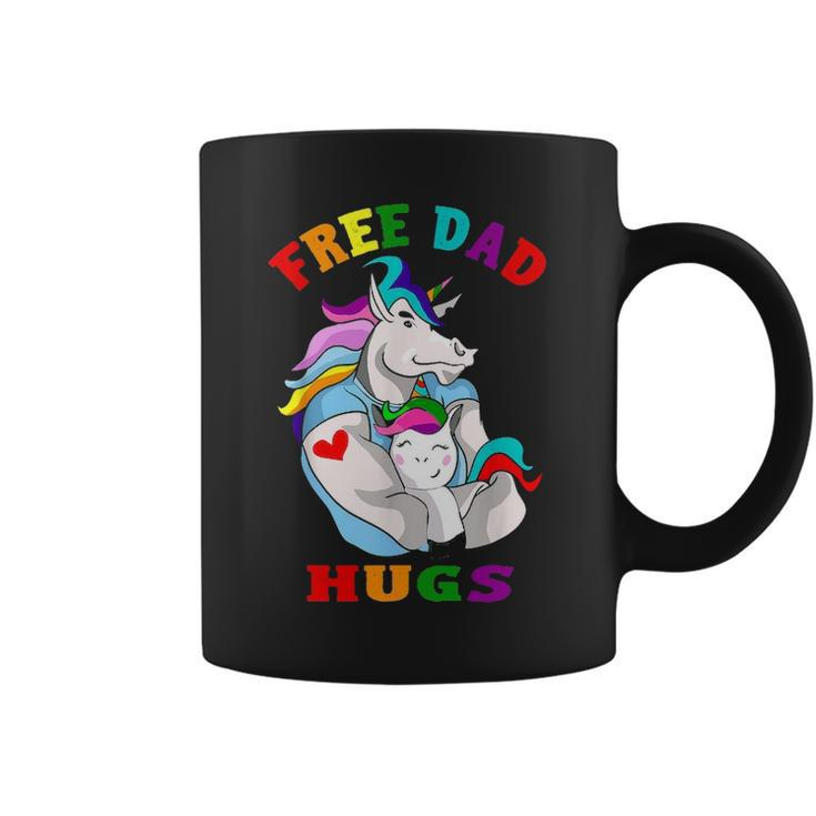 Free Dad Hugs Lgbt Gay Pride V2 Coffee Mug