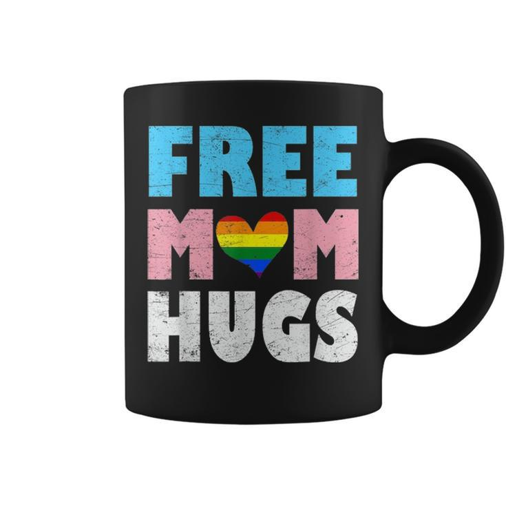 Free Mom Hugs Rainbow Pride Lgbt  Month Transgender Coffee Mug