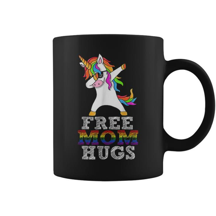 Free Mom Hugs Unicorn  Lgbt Gay Pride Parades Coffee Mug
