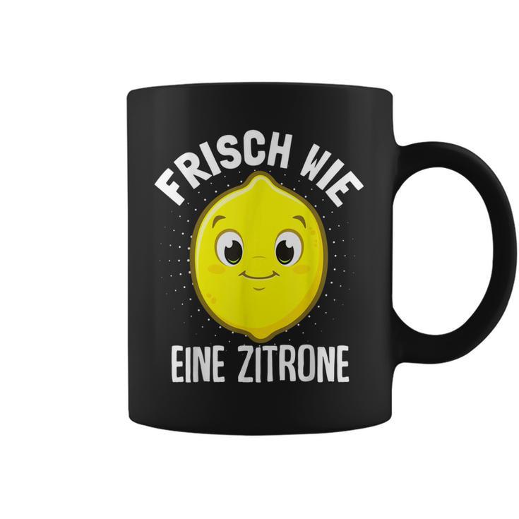 Frisch Wie Eine Zitrone Limette Früchte Zitronen Geschenk Tassen