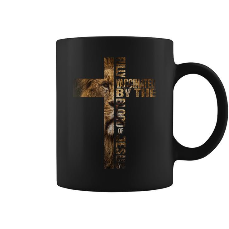 Fully Vaccinated By The Blood Of Jesus Christian Lion Judah  Coffee Mug