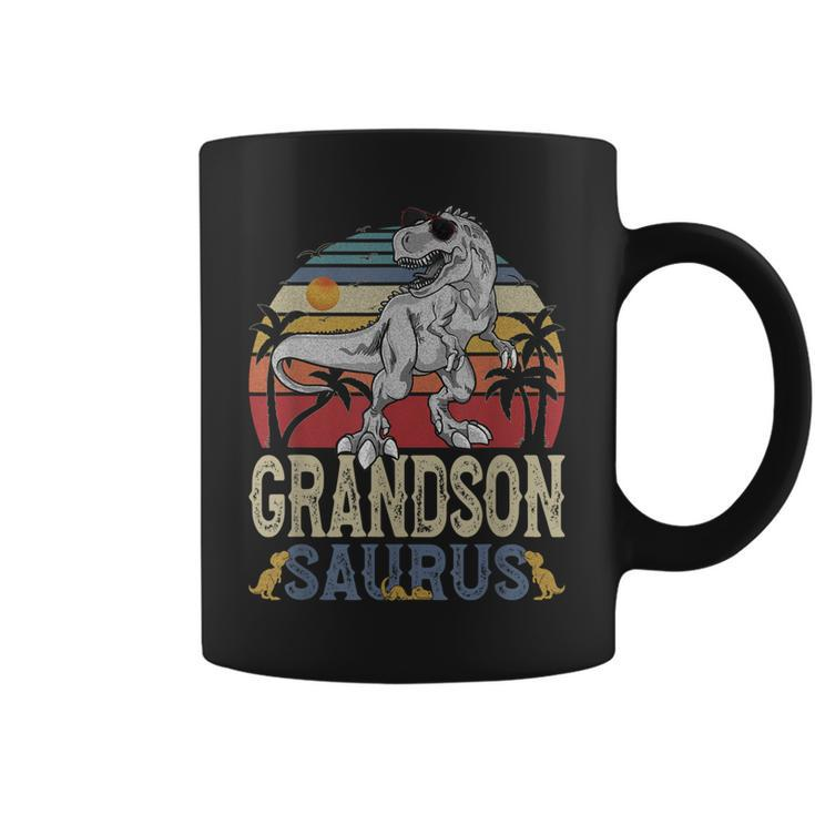 Fun Grandsonsaurus Rex Dinosaur Grandson Saurus Family  Coffee Mug