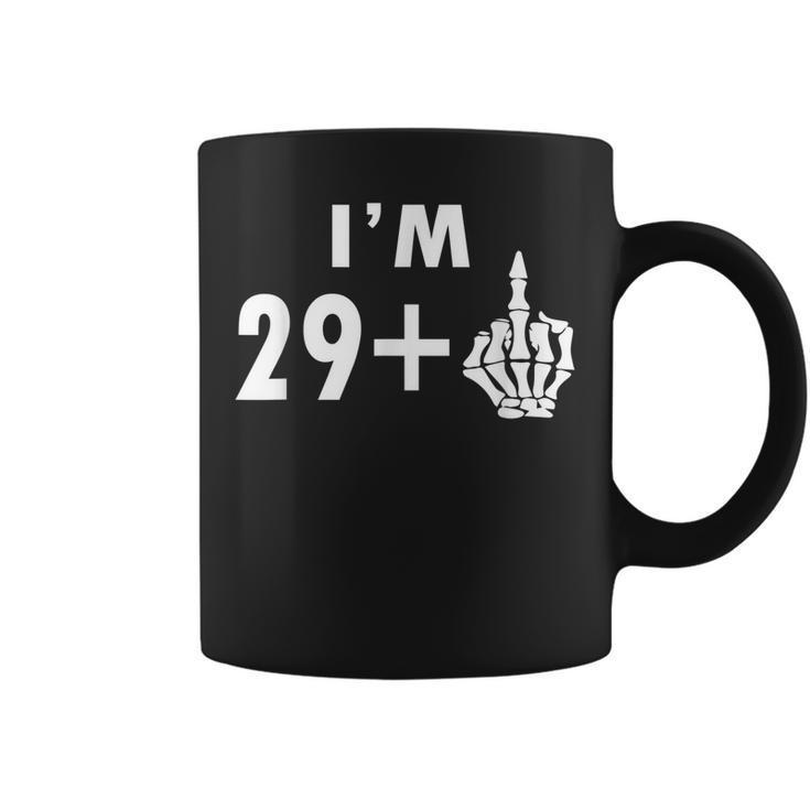 Funny 30Th Birthday Gifts Shirt Im 29 Plus 1 Middle Finger Coffee Mug