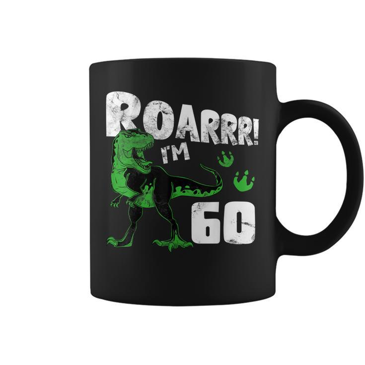 Funny 60 Year Old Birthday T-Rex Dinosaur 60Th B-Day Crew  Coffee Mug