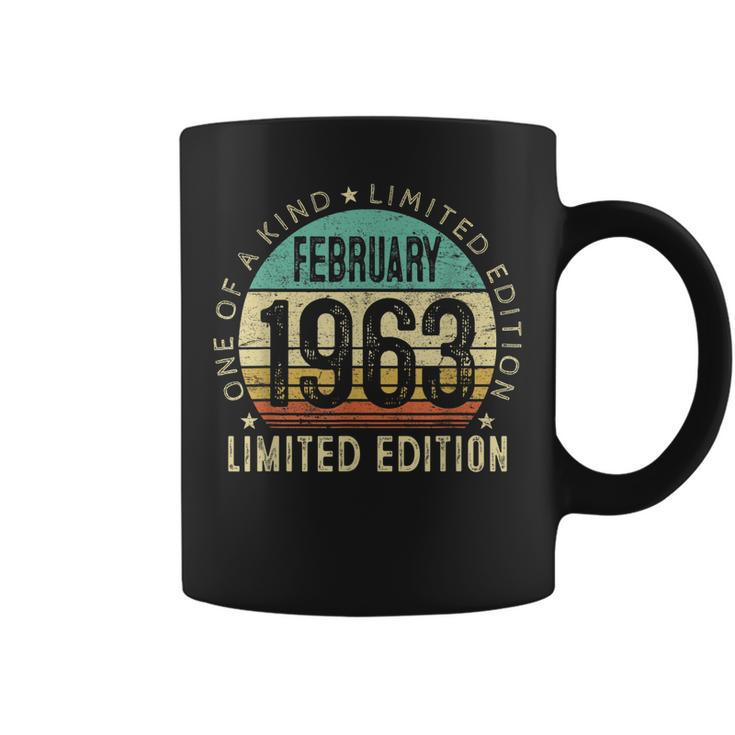 Funny 60 Year Old Vintage February 1963 60Th Birthday Gift Coffee Mug
