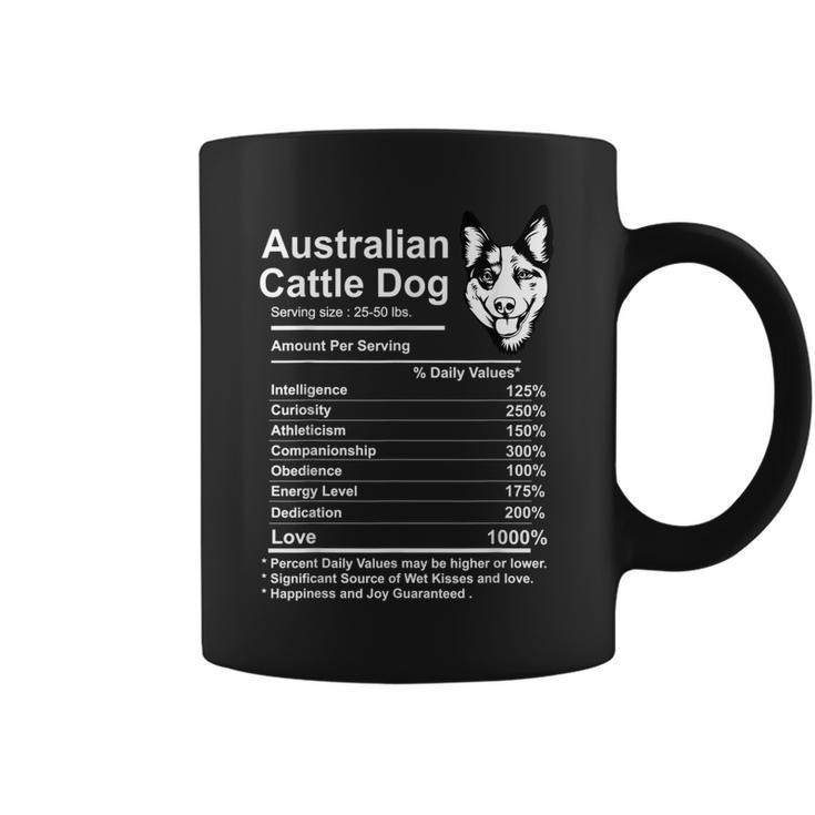 Funny Australian Cattle Dog Facts Nutrition Gift Mom Dog Coffee Mug