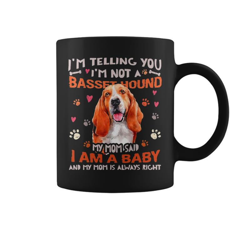 Funny Basset Hound Baby Dog Mom Mother Dogs Lover Coffee Mug