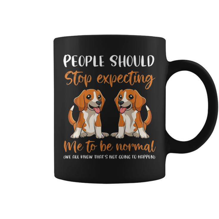 Funny Beagle Mom Of Two Beagles Beagle Dog Mom Coffee Mug