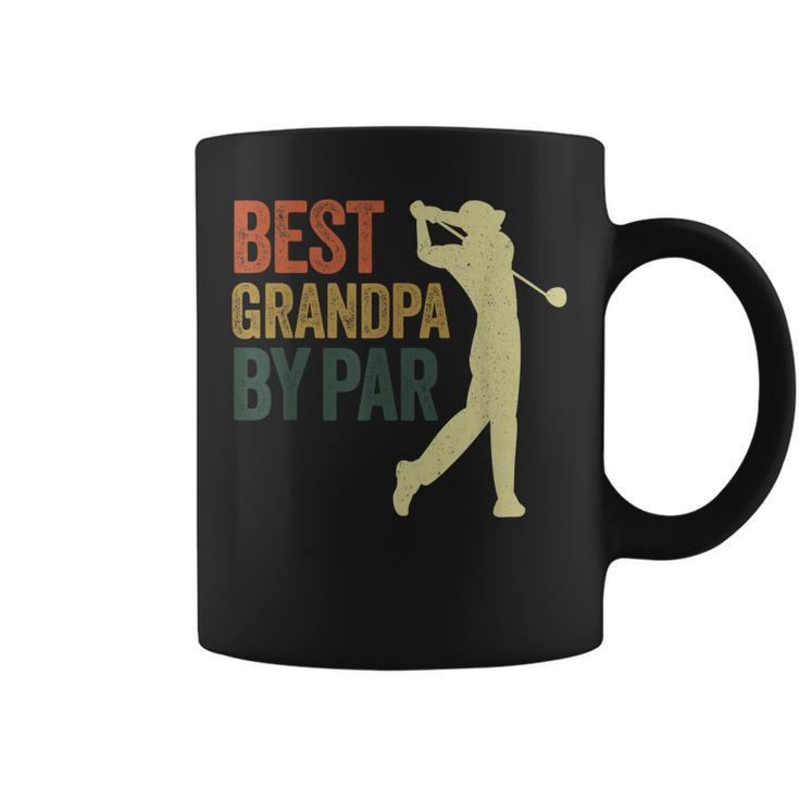 Funny Best Grandpa By Par Apparel Golf Dad Fathers Day Gift For Mens Coffee Mug