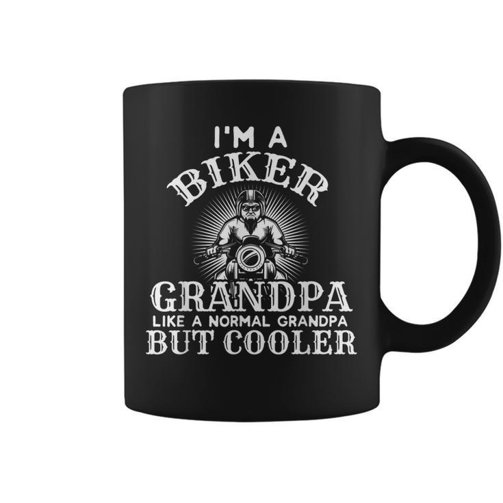 Funny Biker Grandpa Family Tree Coffee Mug