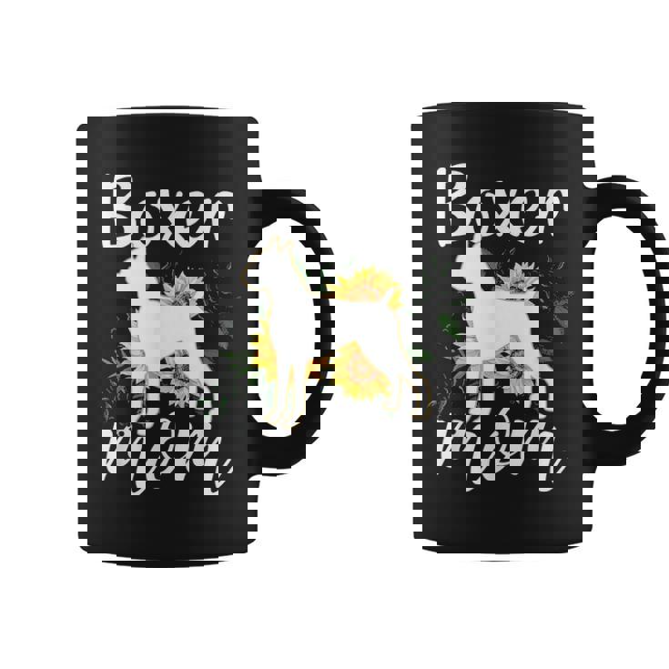 Funny Boxer Mom Sunflower Dog Lovers Mothers Day Gift Coffee Mug