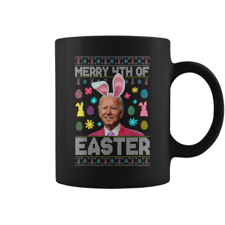 Funny Bunny Joe Biden Merry 4Th Of July Happy Easter Day  Coffee Mug