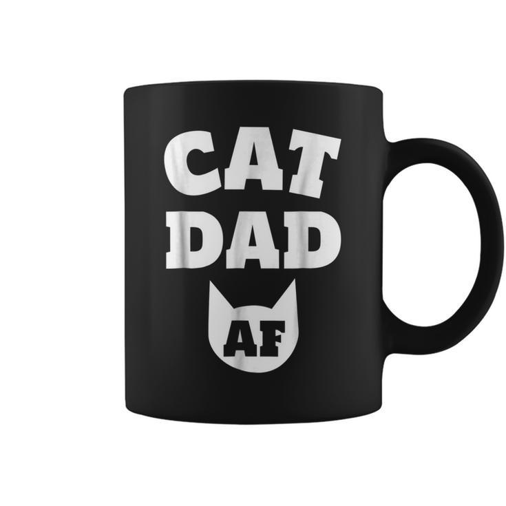 Funny Cat Dad Af Cat  Mens Best Cat Dad Ever Coffee Mug