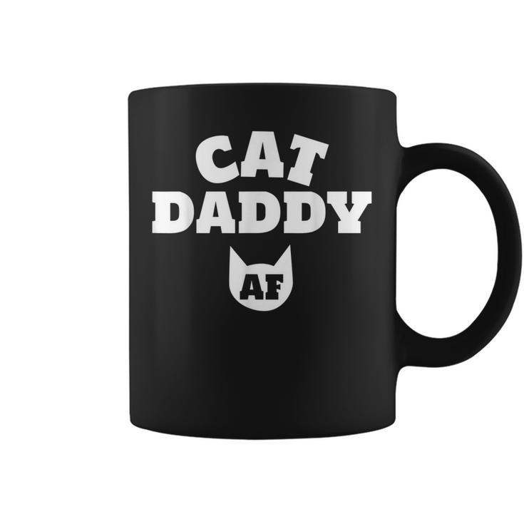 Funny Cat Daddy Af Cat  Mens Best Cat Dad Ever Coffee Mug
