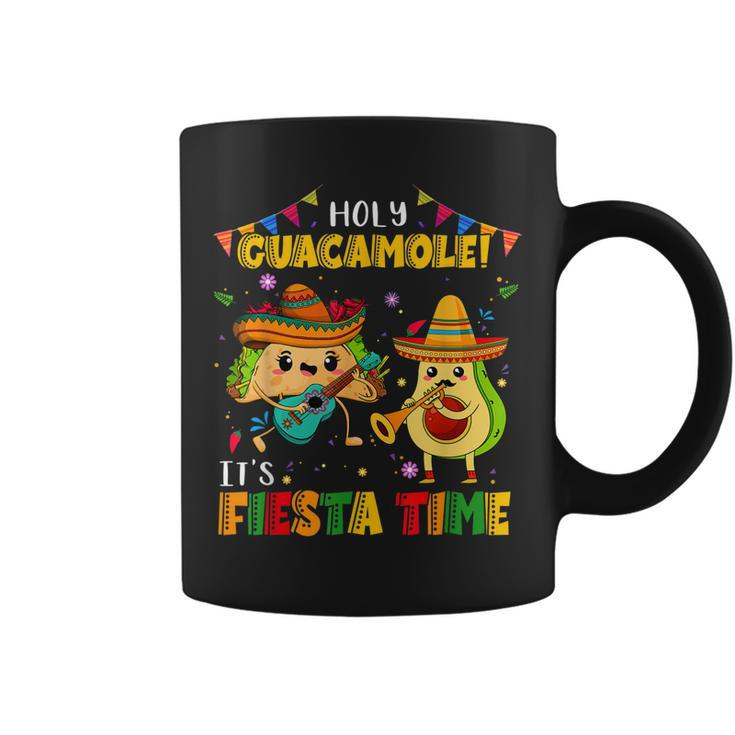 Funny Cinco De Mayo Holy Guacamole Its Fiesta Time Avocado  Coffee Mug