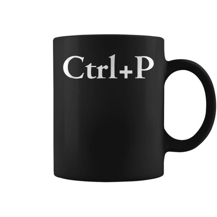 Funny Ctrl P Father & Son Mother & Daughter Paste  Coffee Mug