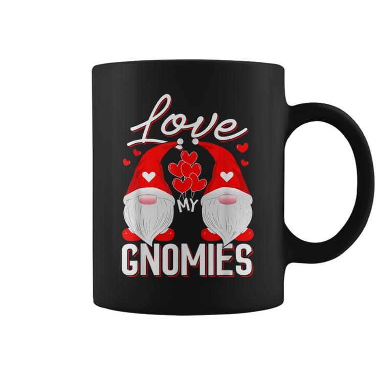 Funny Cute Love My Gnomies Gnomes & Hearts Valentines Day  Coffee Mug