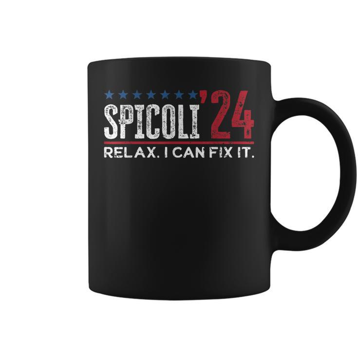 Funny Distressed Spicoli 24 Spicoli 2024 Relax I Can Fix It  Coffee Mug