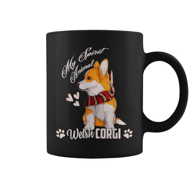 Funny Dog Lover Corgi Is My Spirit Animaldad Mom Boy Girl Coffee Mug
