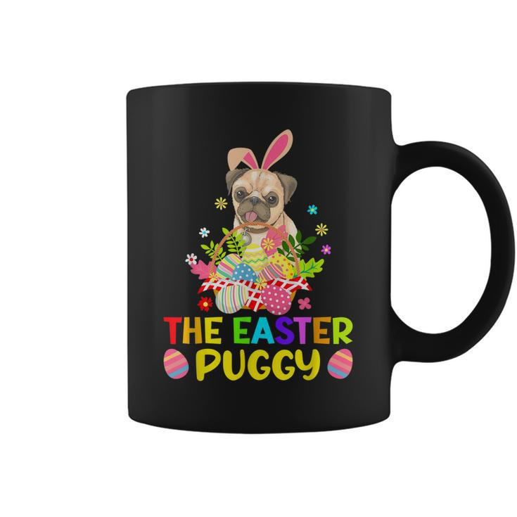 Funny Easter Pug Bunny Ear Eggs Basket Dogs Kids Mens Womens  Coffee Mug