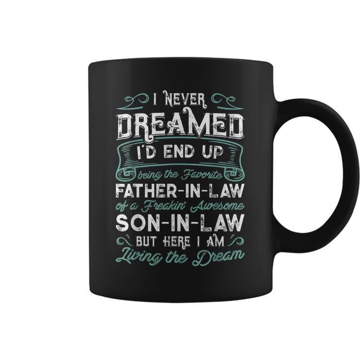 Funny Father In Law Of A Freaking Awesome Son In Law Coffee Mug