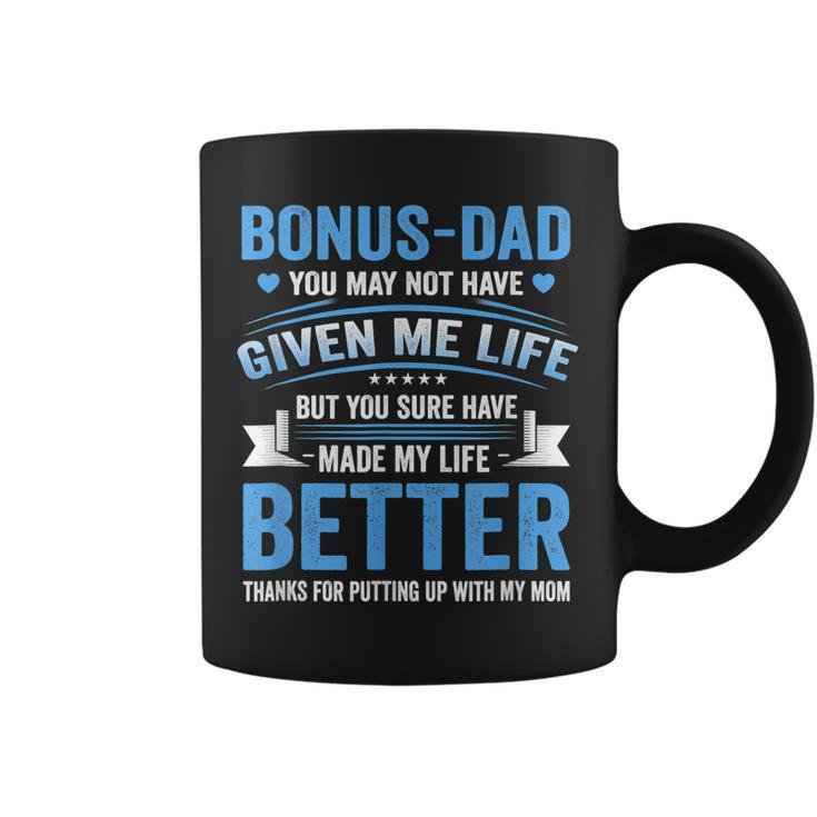 Funny Fathers Day Bonus Dad Gift From Daughter Son Wife Coffee Mug