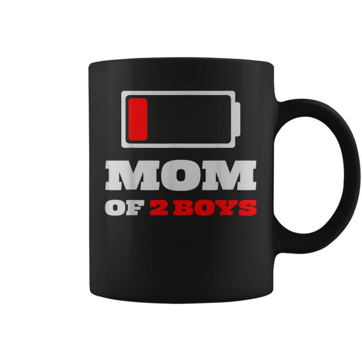 Funny Gift Ideas For Mothers Day Mom Of 2 Boys  Coffee Mug