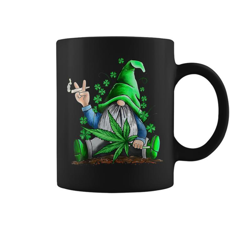 Funny Gnome Pot Leaf 420 Marijuana Weed St Patricks Day  Coffee Mug