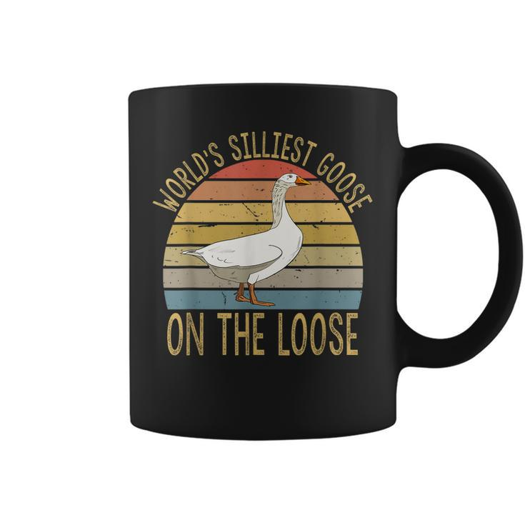 Funny Goose Worlds Silliest Goose On The Loose Vintage  Coffee Mug