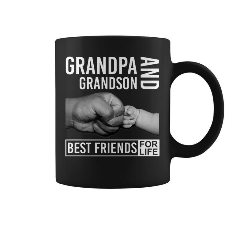 Funny Grandpa And Grandson Best Friends For Life T  Coffee Mug