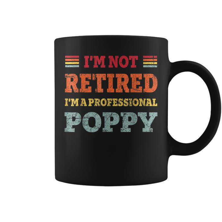 Funny Grandpa For Men Father Day Retired Poppy Gifts Coffee Mug