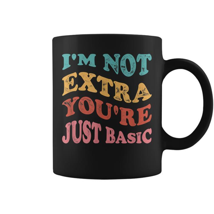 Funny Im Not Extra Youre Just Basic Mom  Coffee Mug