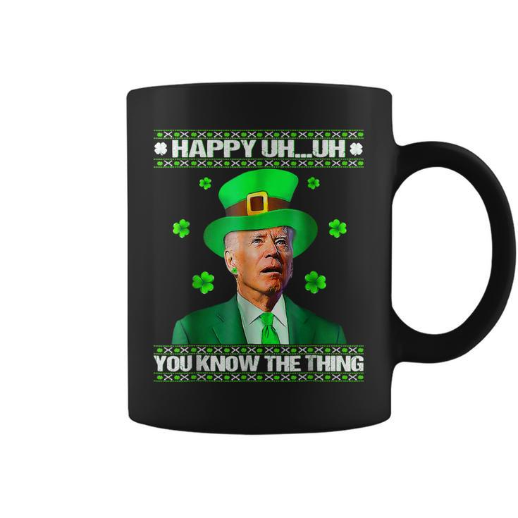 Funny Joe Biden Easter Confused St Patricks Day Shamrock  Coffee Mug