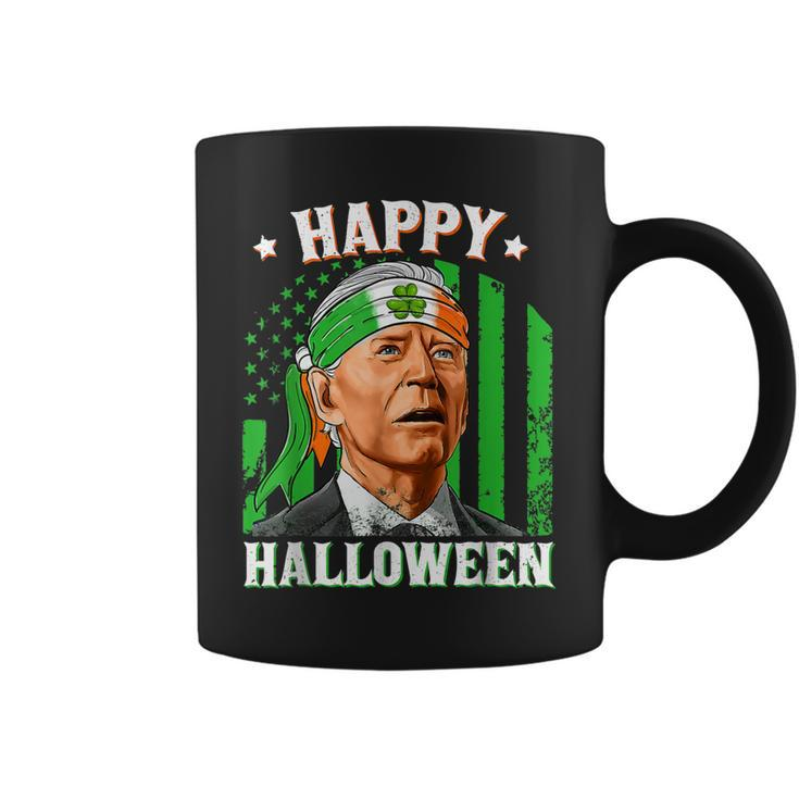 Funny Leprechaun Biden Happy Halloween For St Patricks Day  Coffee Mug