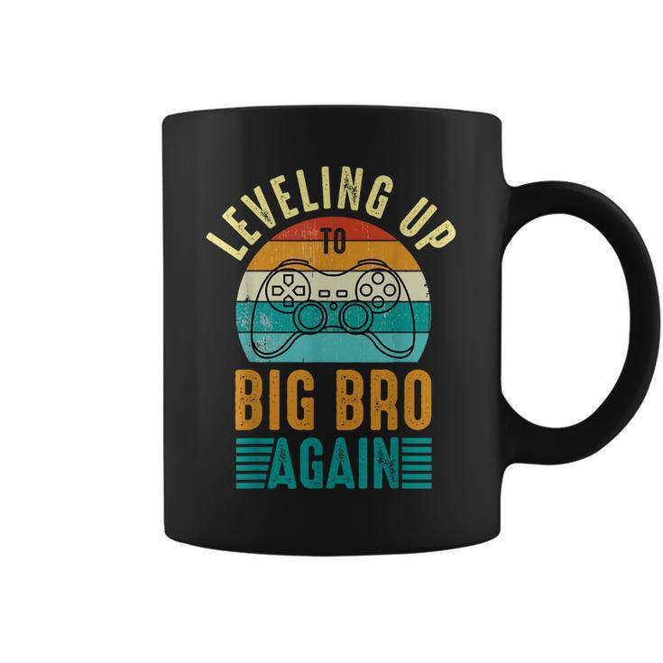 Funny Leveling Up To Big Bro Again Vintage Big Brother Again  Coffee Mug
