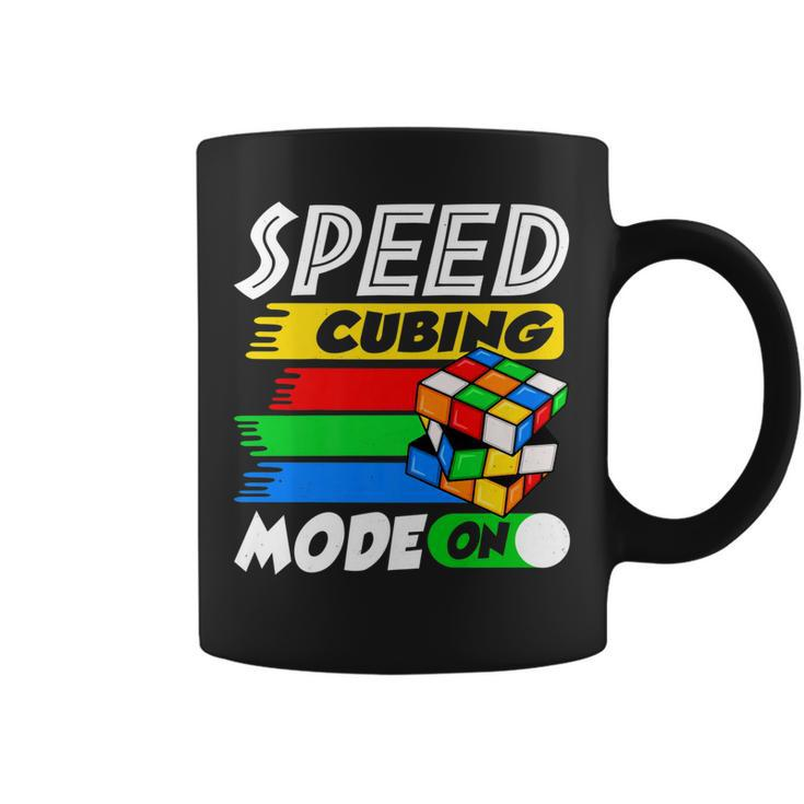 Funny Lover Speed Cubing Mode On Cube Puzzle Cuber   Coffee Mug