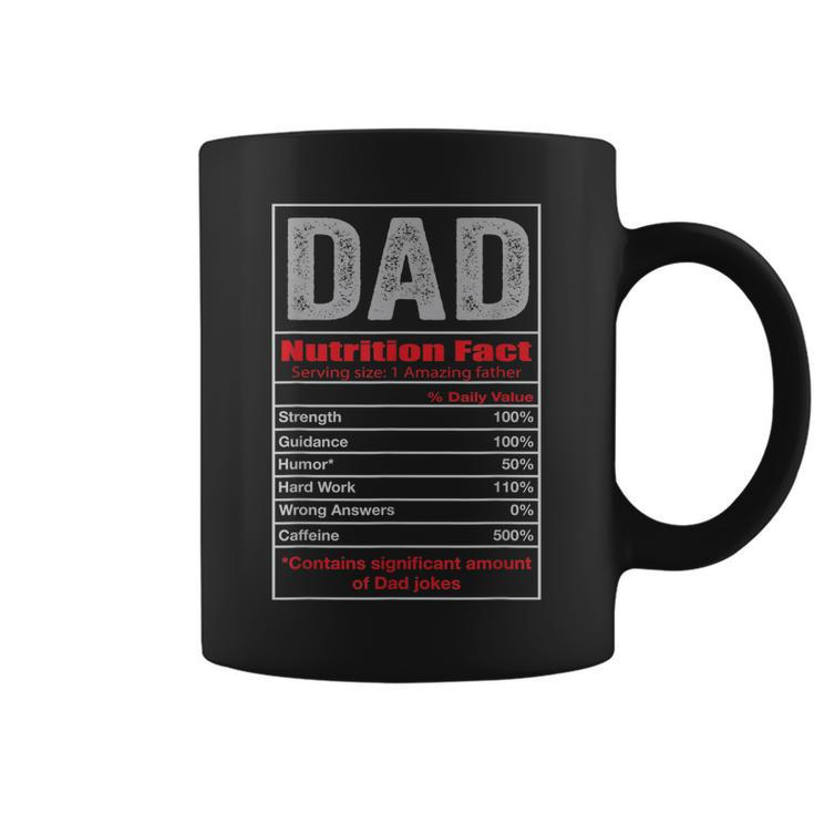 Funny Mens Gifts For Dad Dad Nutrition Facts Gift Coffee Mug