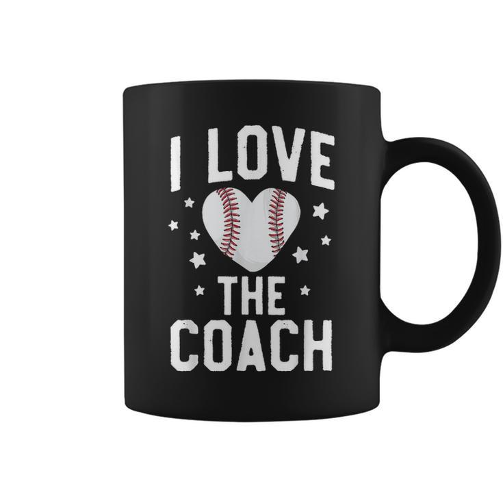 Funny Mom Baseball  I Love The Coach Wife Mother Coffee Mug