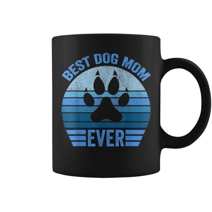 Funny Mothers Day Best Dog Mom Ever Cute Son Daughter Coffee Mug