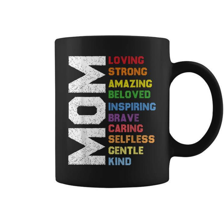 Funny Mothers Day Mom Loving Strong Amazing Mothers Day  Coffee Mug