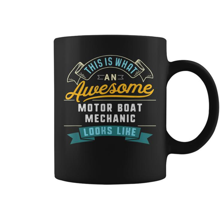 Funny Motor Boat Mechanic  Awesome Job Occupation Coffee Mug