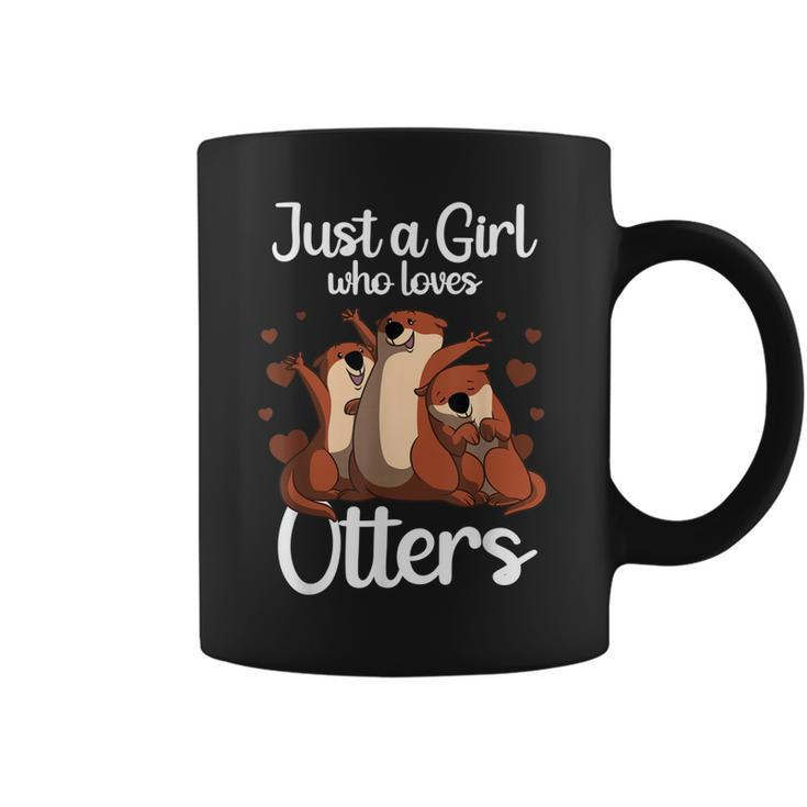 Funny Otter Design For Girls Women Sea Otter Animal Lovers  Coffee Mug