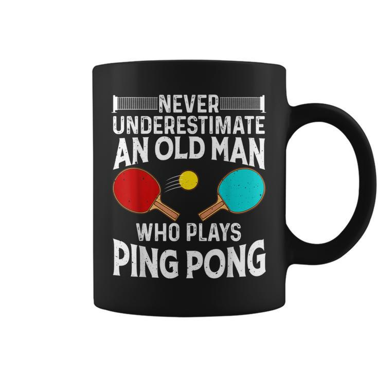 Funny Ping Pong Design Men Dad Grandpa Table Tennis Player Coffee Mug