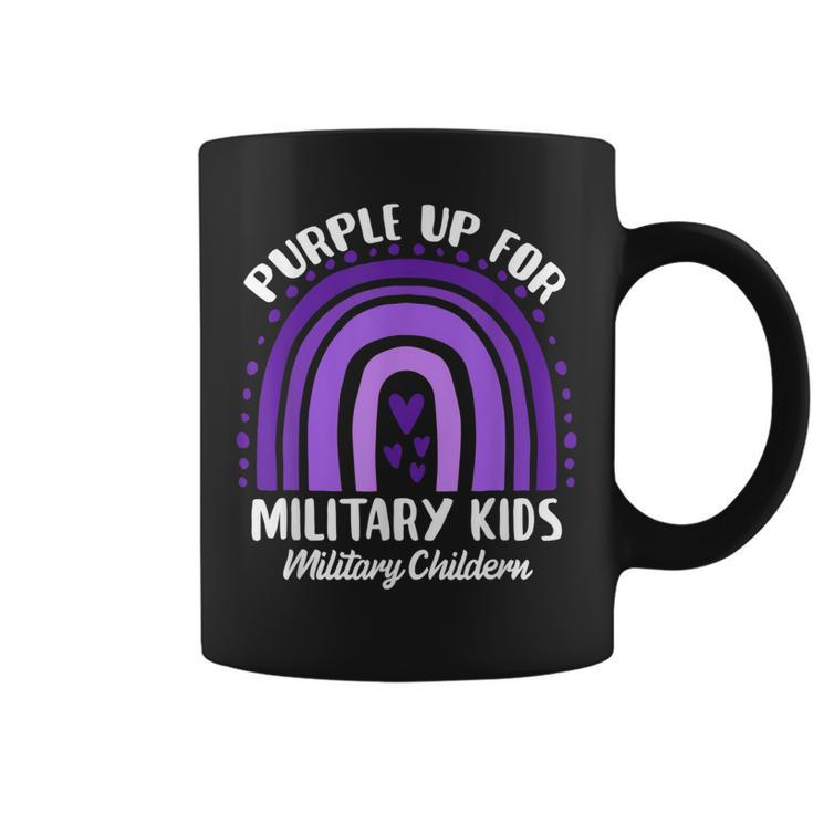Funny Quote Purple Up For Military Kids Military Child Month Coffee Mug