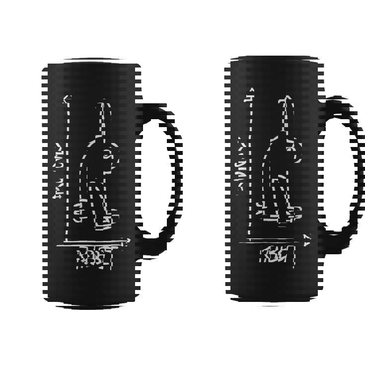 Funny Rabbit Or Duck Wildlife Animal Diptych Rabbit Coffee Mug